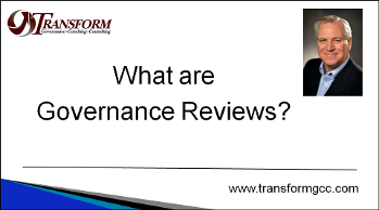 governance reviews, governance assessment